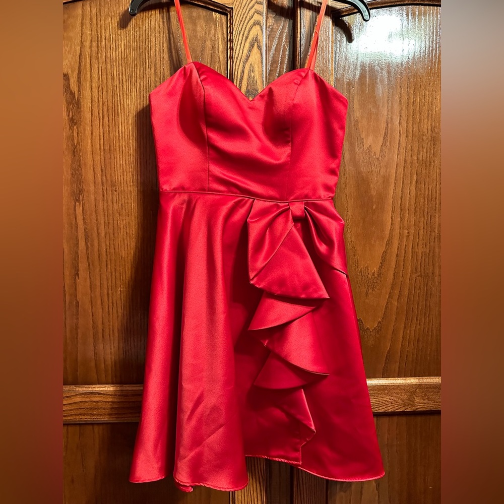 Blondie Nites Strapless Red Dress size 1